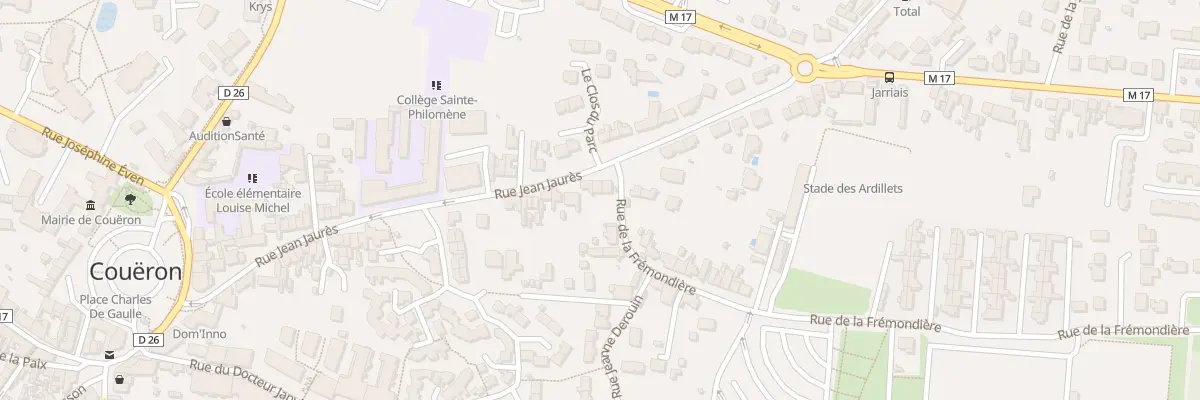 Plan du 9004 Rue Jean Jaurès à Couëron