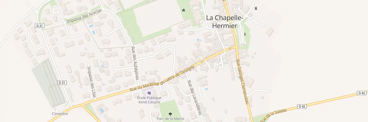 Plan du 24 Rue de Lattre de Tassigny à La Chapelle-Hermier