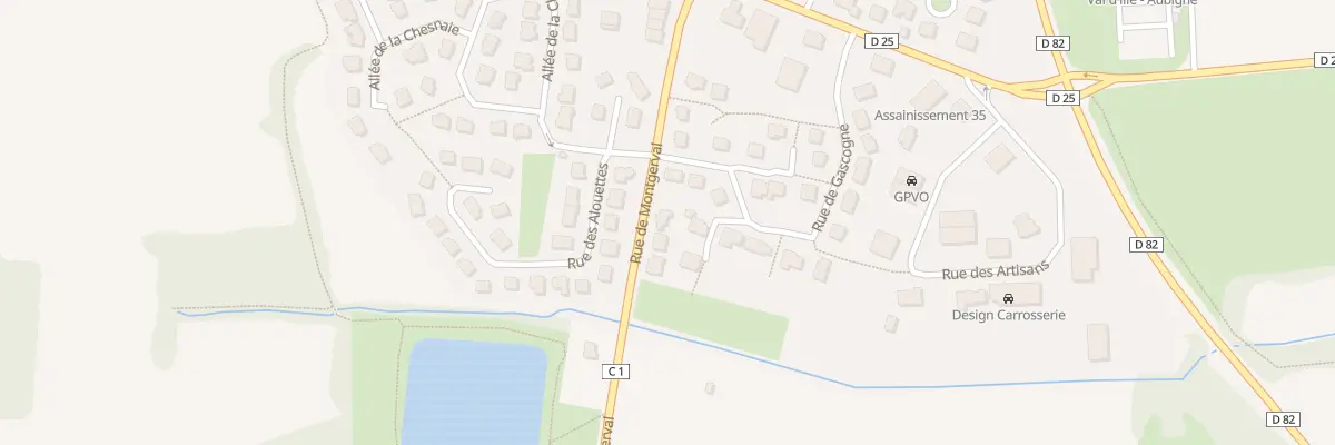 Plan du 7 Rte de Montgerval à Montreuil-le-Gast
