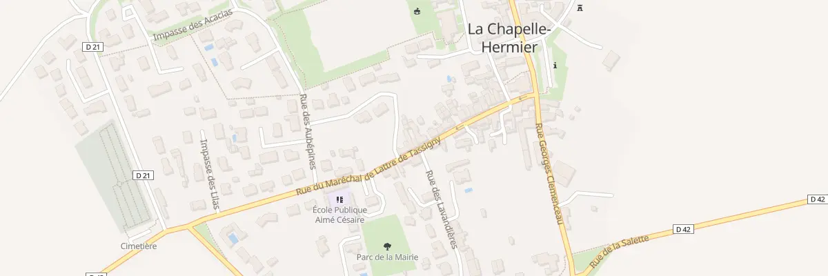 Plan du 26 Rue de Lattre de Tassigny à La Chapelle-Hermier