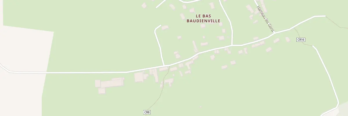 Plan du 1 Le Bas Baudienville à Teurthéville-Hague