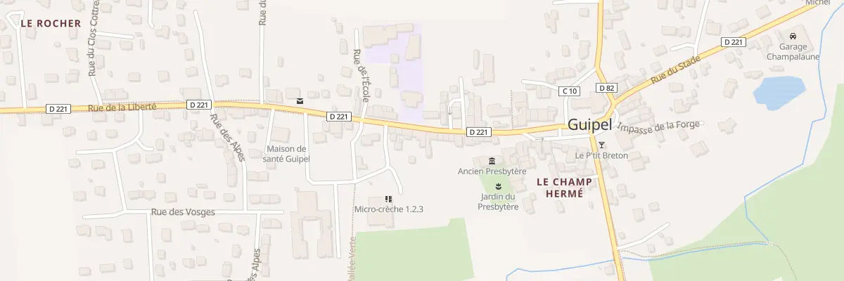 Plan du 21 Rue de la Liberté à Guipel