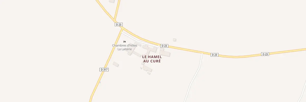 Plan du 4 Le Hamel au Curé à Grosville
