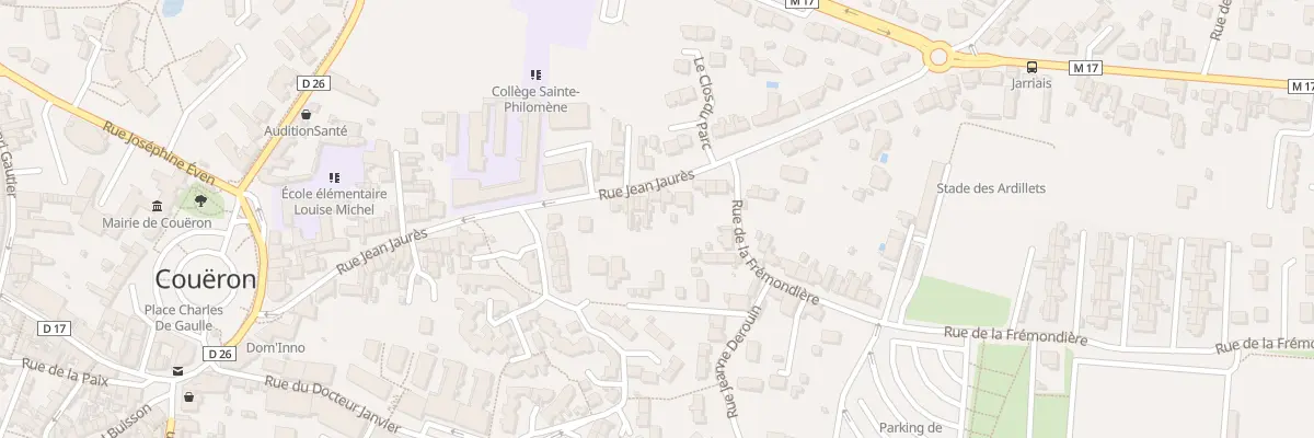 Plan du 46 Rue Jean Jaurès à Couëron