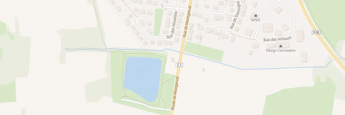 Plan du 6 Rte de Montgerval à Montreuil-le-Gast