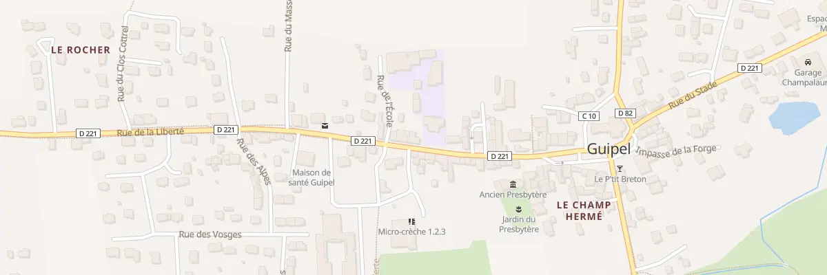 Plan du 20 Rue de la Liberté à Guipel