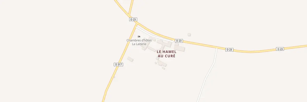 Plan du 2 Le Hamel au Curé à Grosville