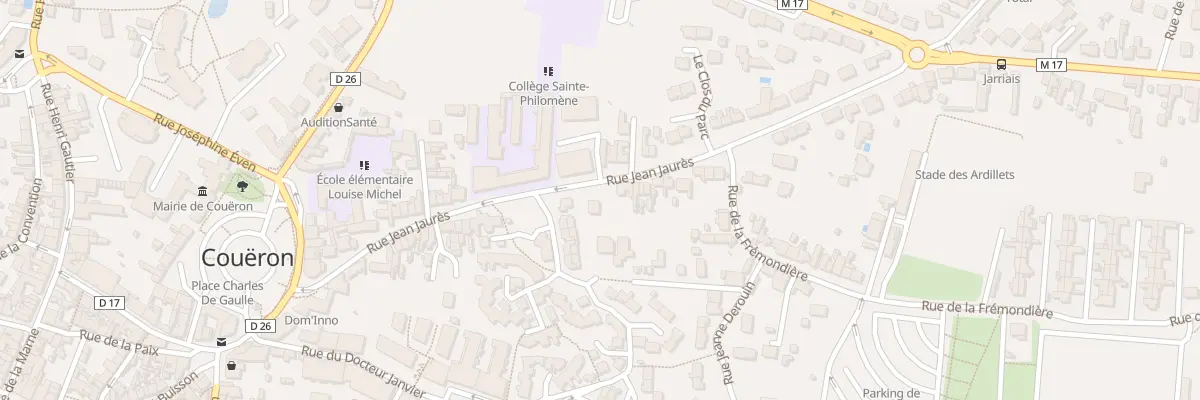 Plan du 36 Rue Jean Jaurès à Couëron