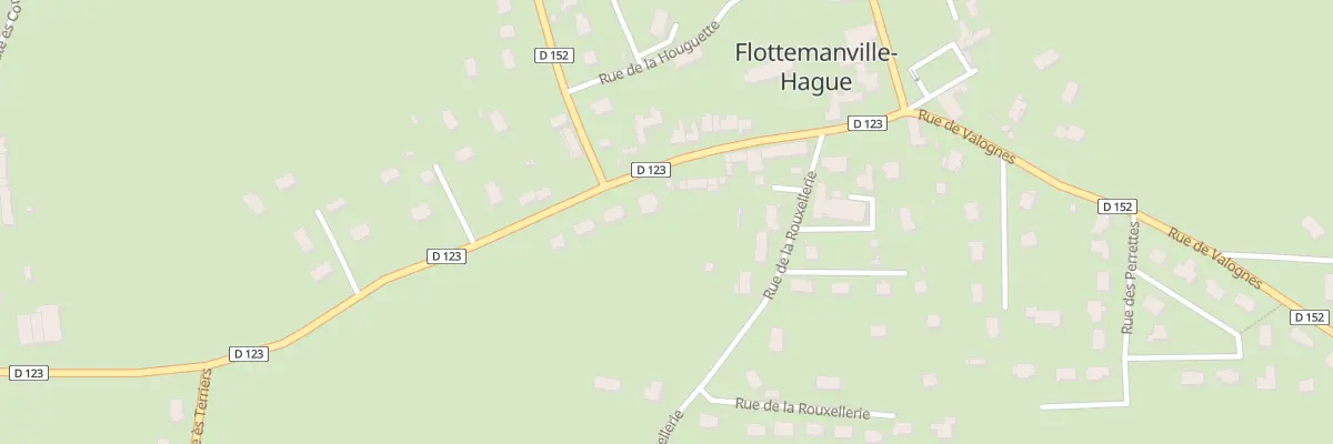 Plan du 17 Rue de la Republique - Flottem à La Hague