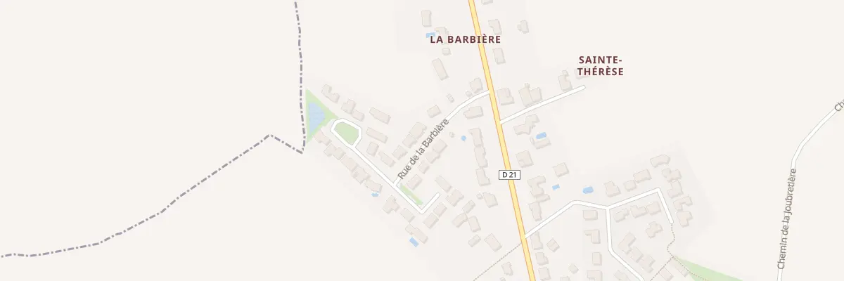 Plan du 3 Rue de la Barbière à La Chapelle-Hermier