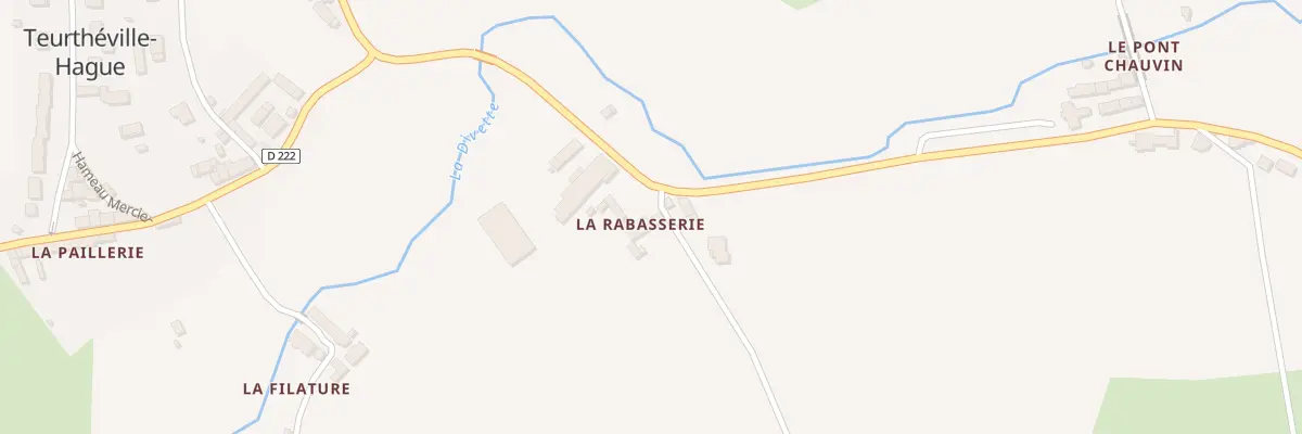 Plan du 2 La Rabasserie à Teurthéville-Hague