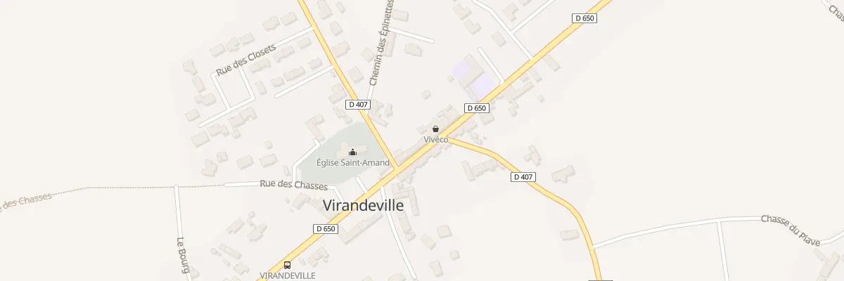 Plan du 81 Le Bourg à Virandeville
