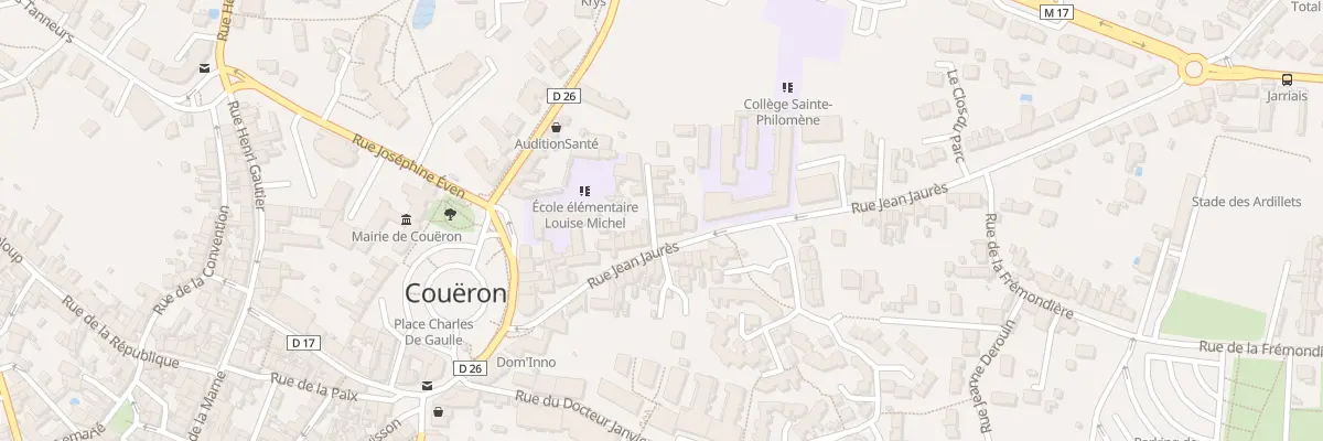 Plan du 19 Rue Jean Jaurès à Couëron