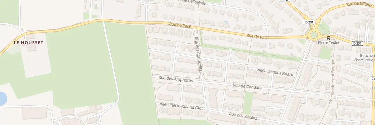Plan du 5 All Jean-François Champollion à Montgermont
