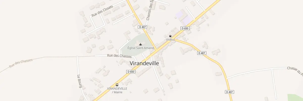 Plan du 47 Le Bourg à Virandeville