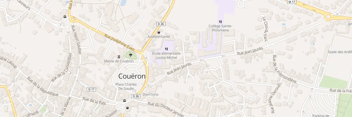 Plan du 11 Rue Jean Jaurès à Couëron