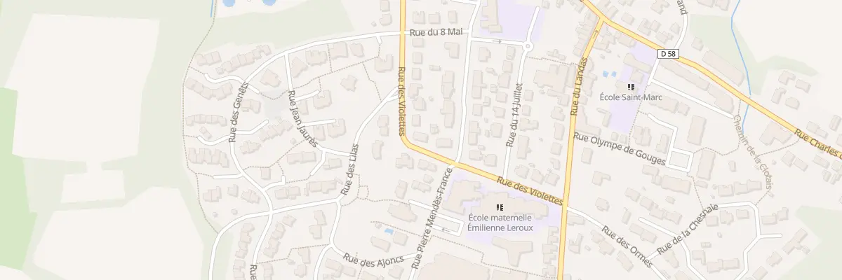 Plan du 19 Rue des Violettes à Saint-Jean-de-Boiseau