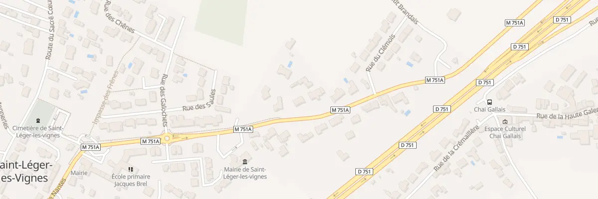 Plan du 23 Rue de Nantes à Saint-Léger-les-Vignes