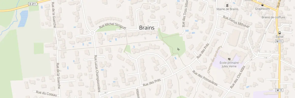 Plan du 16 Rue des Marguerites à Brains