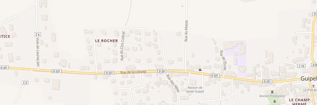 Plan du 3 Rue clos des Roches à Guipel