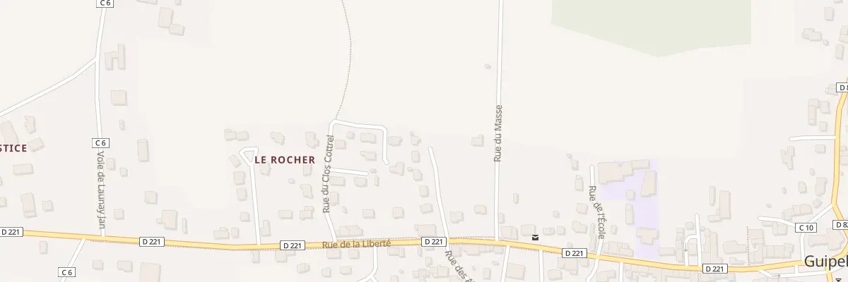 Plan du 9 Rue clos des Roches à Guipel