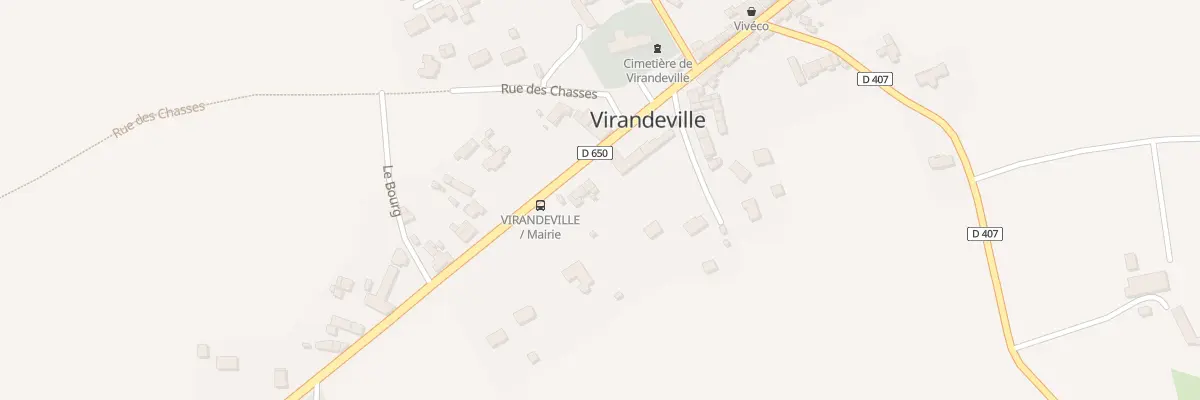 Plan du 12 Le Bourg à Virandeville
