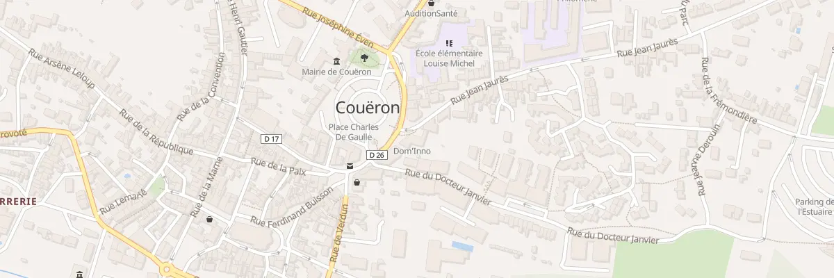 Plan du 4 Rue Jean Jaurès à Couëron