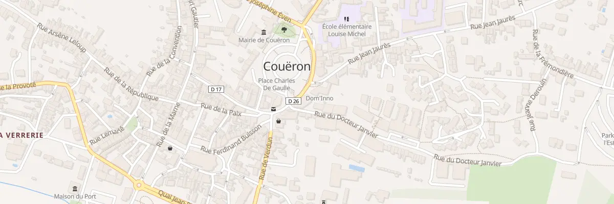 Plan du 2 Rue Jean Jaurès à Couëron