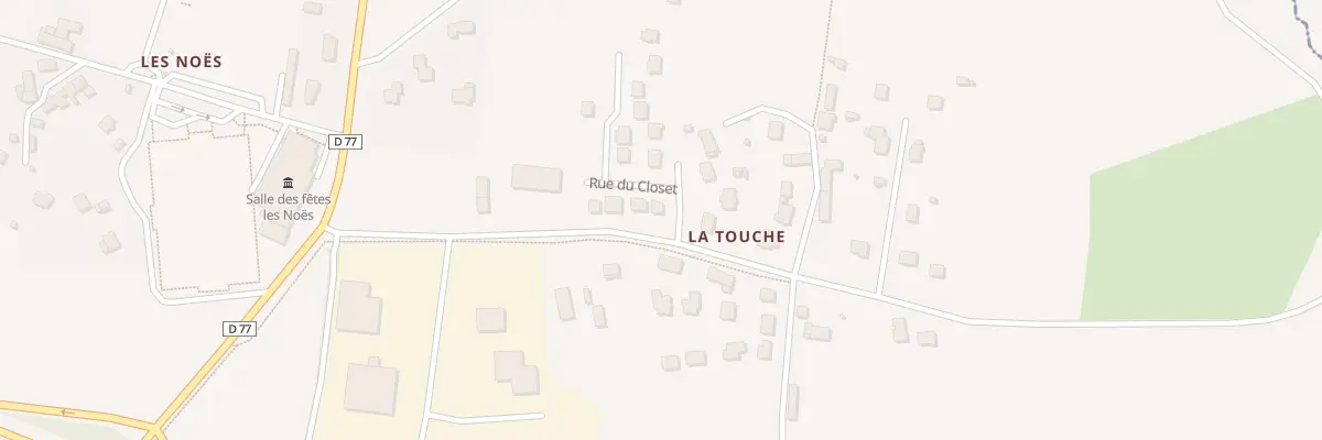 Plan du 2 Rue du Closet à Bourg-des-Comptes