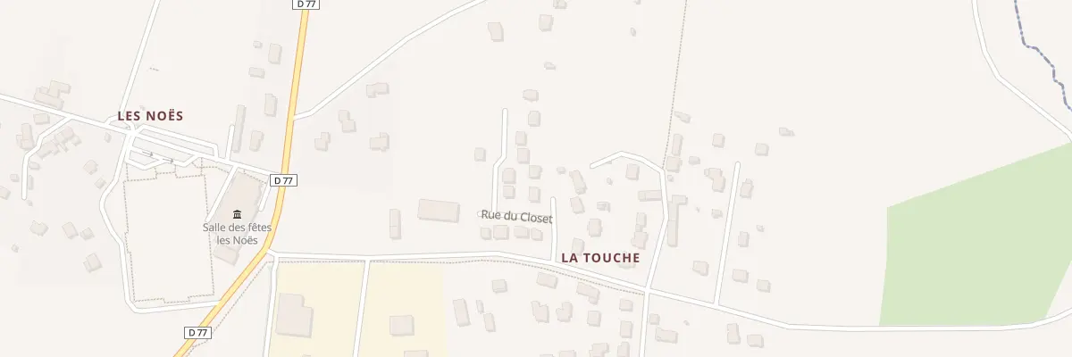 Plan du 9 Rue du Closet à Bourg-des-Comptes