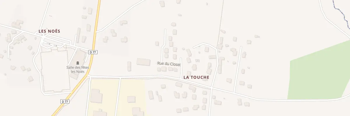 Plan du 11 Rue du Closet à Bourg-des-Comptes