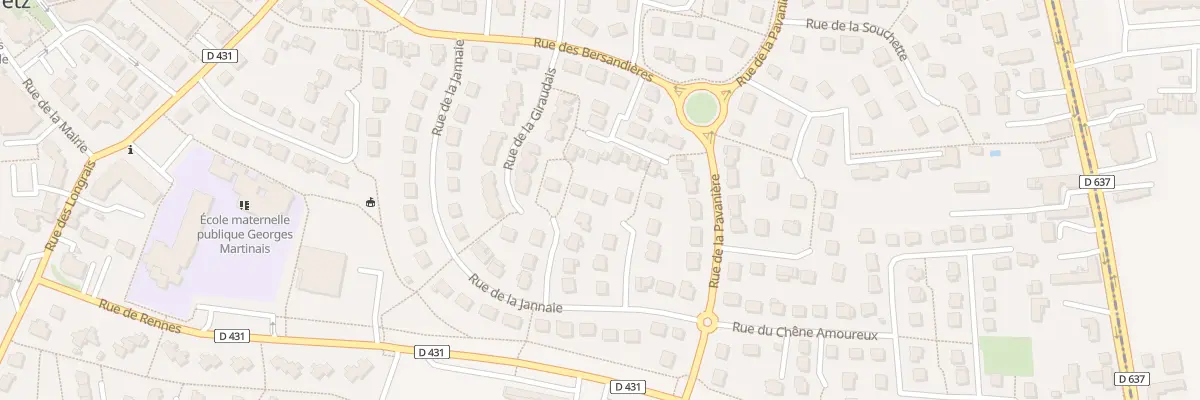 Plan du 7 All des Rochelles à La Chapelle-des-Fougeretz