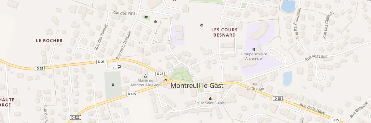 Plan du 4 Rue des Genêts à Montreuil-le-Gast