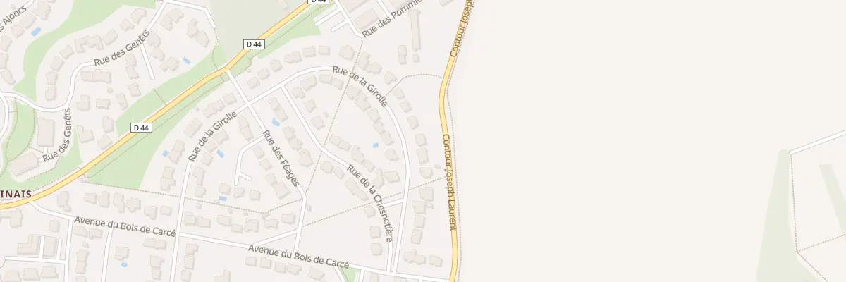 Plan du 45 Rue de la Girolle à Bruz