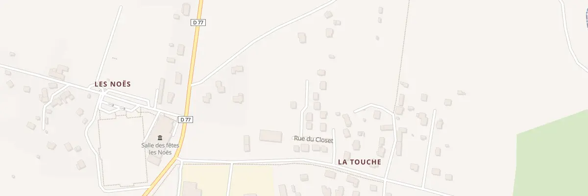 Plan du 16 Rue du Closet à Bourg-des-Comptes