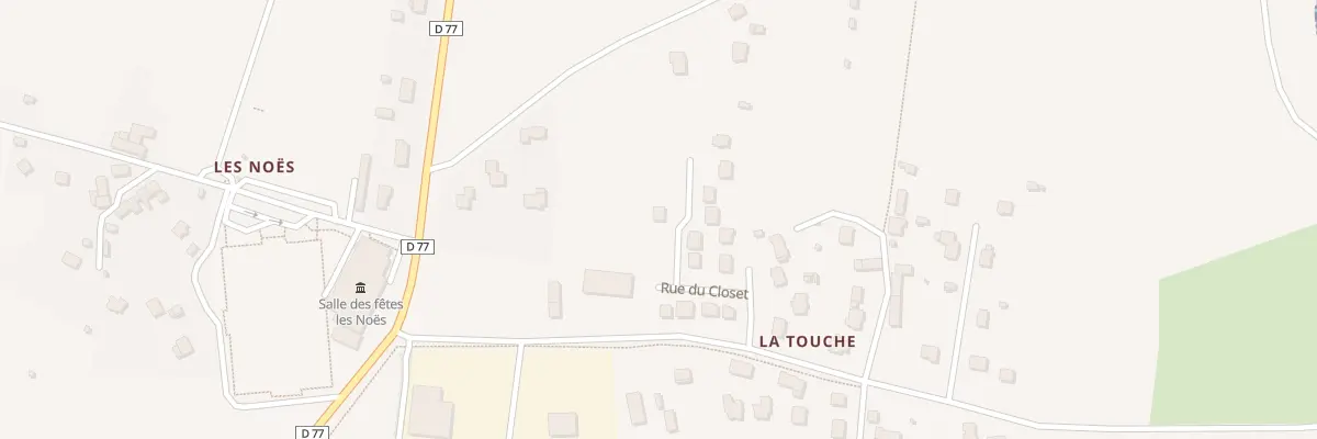 Plan du 14 Rue du Closet à Bourg-des-Comptes