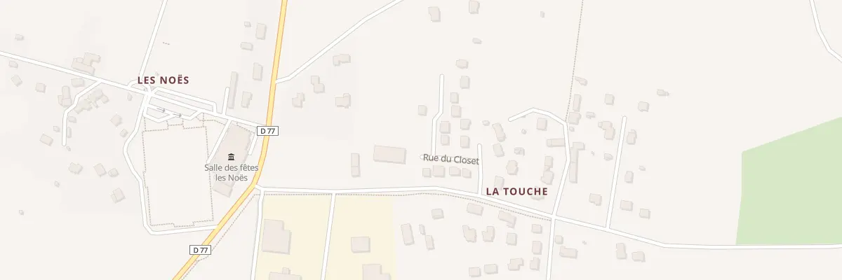 Plan du 10 Rue du Closet à Bourg-des-Comptes