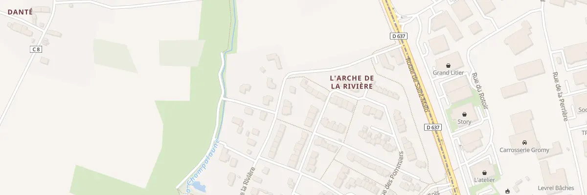 Plan du 82 Rue de la Rivière à La Chapelle-des-Fougeretz