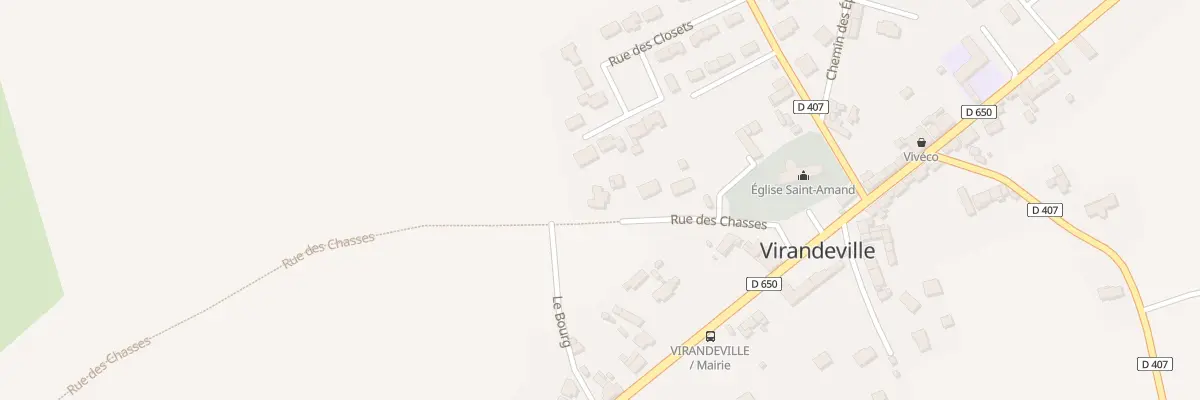 Plan du 39 Le Bourg à Virandeville