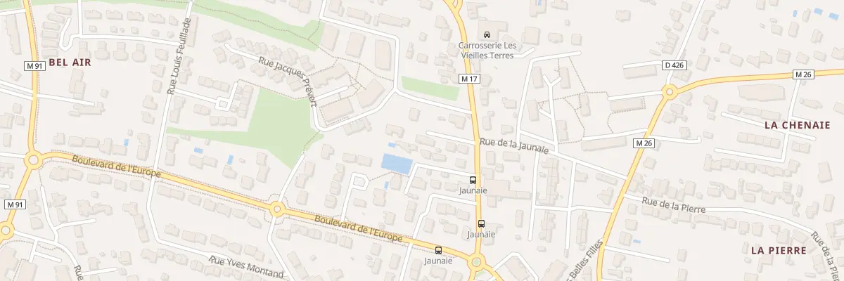 Plan du 95T Rue Henri Gautier à Couëron