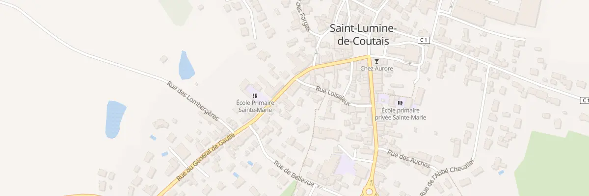 Plan du 13 Rue du Gen de Gaulle à Saint-Lumine-de-Coutais