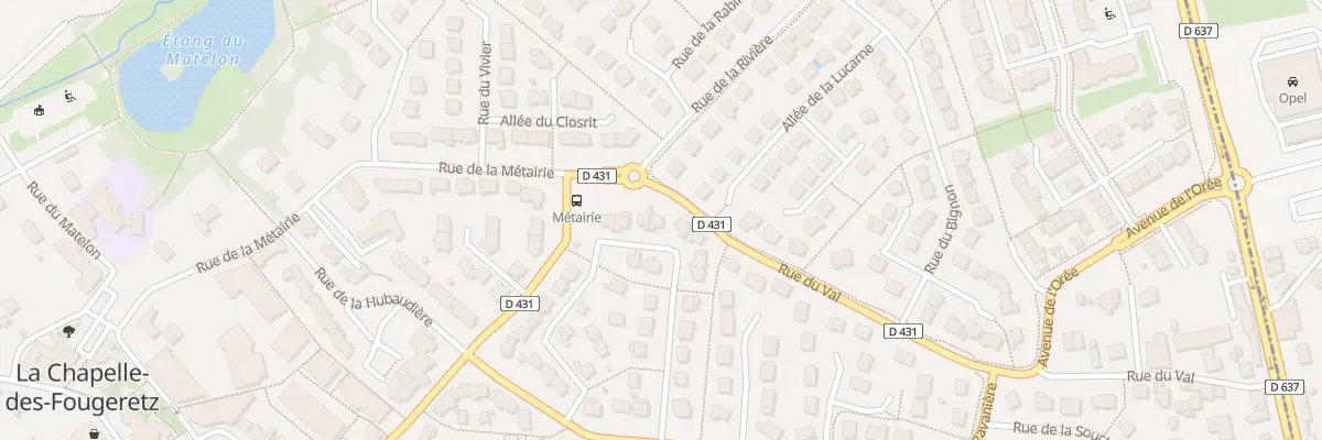 Plan du 25 Rue du Verger à La Chapelle-des-Fougeretz