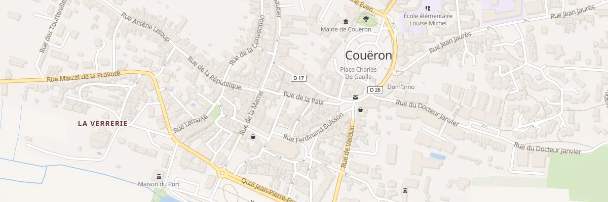 Plan du 15 Rue Pasteur à Couëron