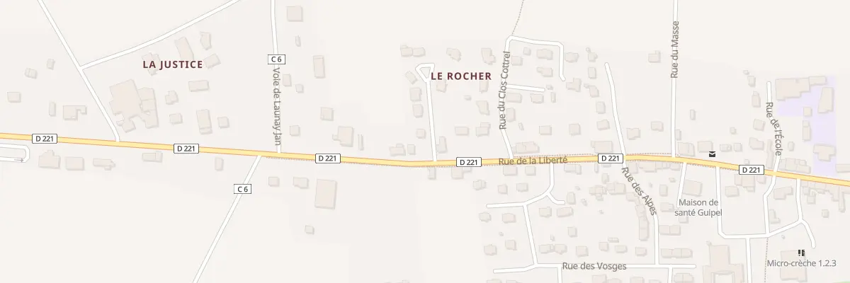 Plan du 1 Rue Beauchêne à Guipel
