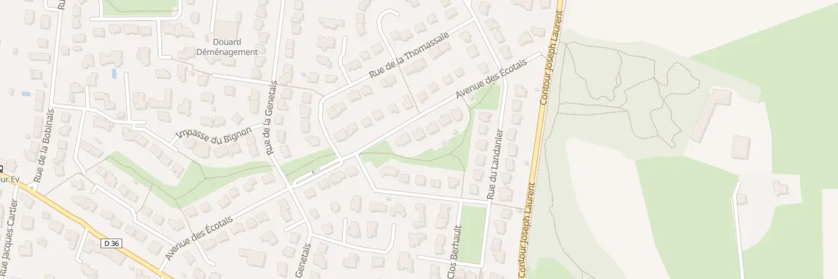 Plan du 28 Av des Ecotais à Bruz