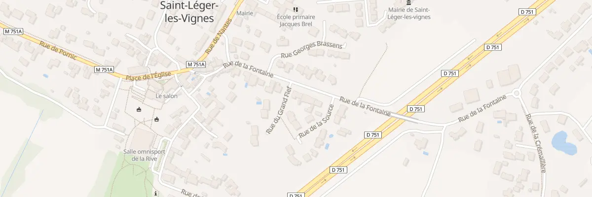 Plan du 16 Rue de la Fontaine à Saint-Léger-les-Vignes