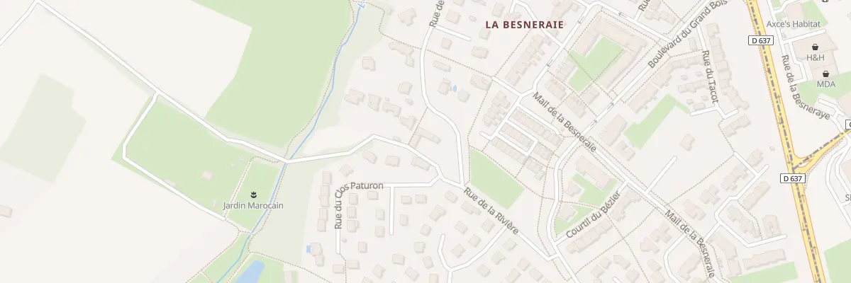 Plan du 33 Rue de la Rivière à La Chapelle-des-Fougeretz