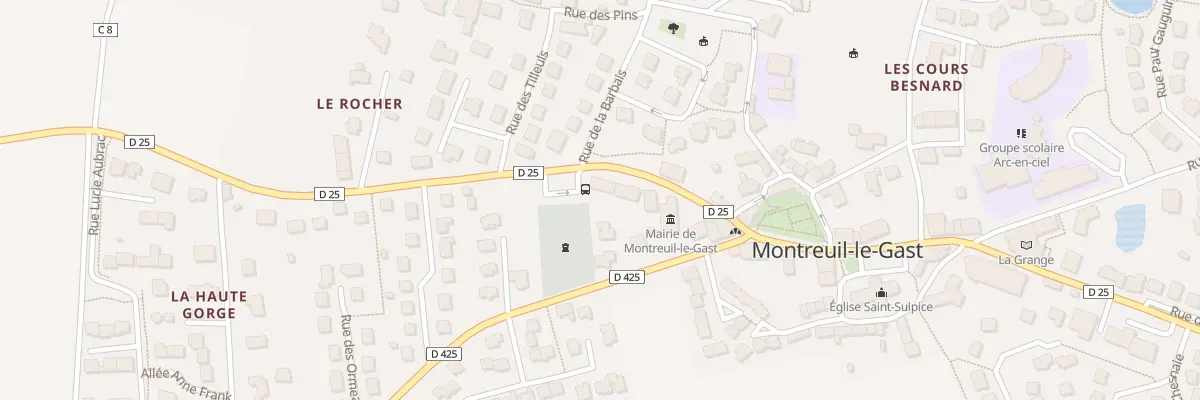 Plan du 7 Rue de la Mairie à Montreuil-le-Gast
