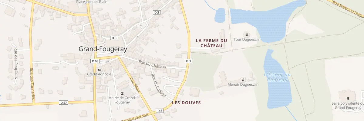 Plan du 34 Rue du Château à Grand-Fougeray