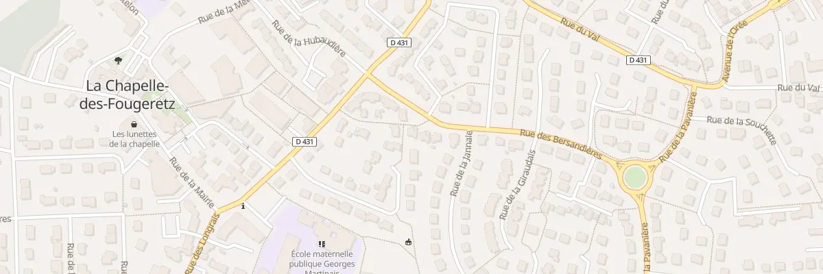Plan du 10 Rue des Bersandières à La Chapelle-des-Fougeretz